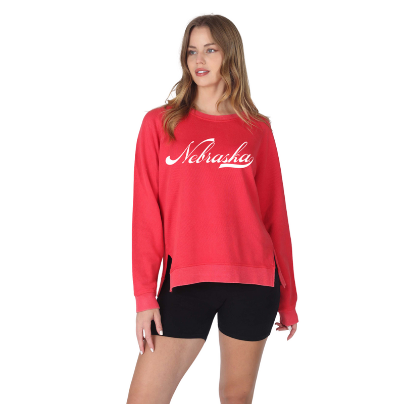 Women's Nebraska Huskers French Terry Sweatshirt - CRANB-NE