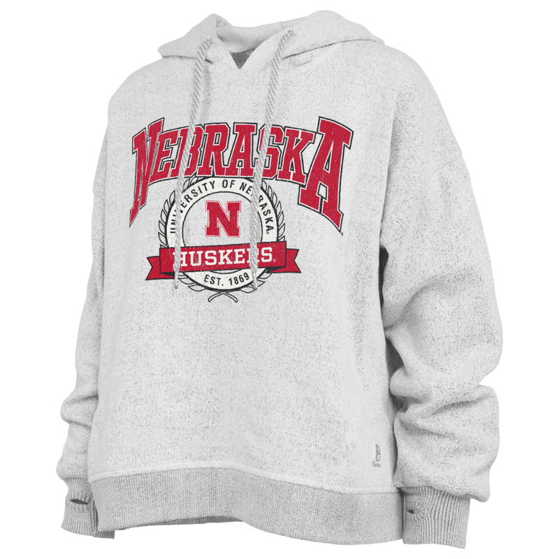 Women's Nebraska Huskers Gibraltar Salina Fleece Hoodie - OAT-NEBR