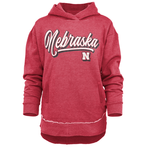 Women's Nebraska Huskers Harlow Melange Hoodie - RED