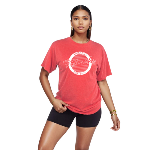 Women's Nebraska Huskers Head Coach T-Shirt - RED