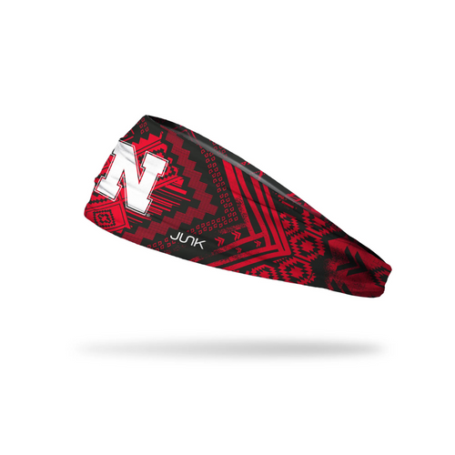 Women's Nebraska Huskers JUNK Aztec Headband - RED/BLACK