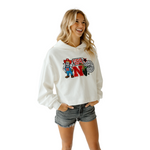 Women's Nebraska Huskers Layer Patch Hoodie - WHITE