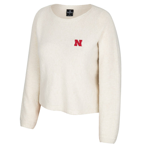 Women's Nebraska Huskers Paris Boatneck Sweater - NEBRASKA