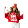 Women's Nebraska Huskers Perkin Chenille Crop Sweatshirt - RED