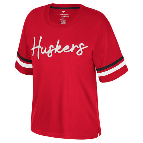 Women's Nebraska Huskers Realist Oversized T-Shirt - NEBRASKA