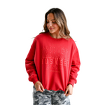 Women's Nebraska Huskers Sanders Sweatshirt - RED