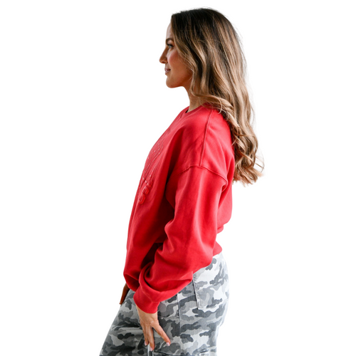 Women's Nebraska Huskers Sanders Sweatshirt - RED