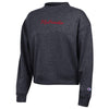 Women's Nebraska Huskers Script Triumph Sweatshirt - BLACK