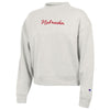 Women's Nebraska Huskers Script Triumph Sweatshirt - PEBBLEST