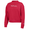 Women's Nebraska Huskers Script Triumph Sweatshirt - SCARLET