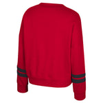 Women's Nebraska Huskers Splashy Crew Fleece - NEBRASKA