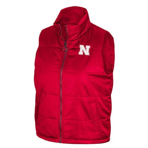 Women's Nebraska Huskers Sylvie Puffer Vest - NEBRASKA