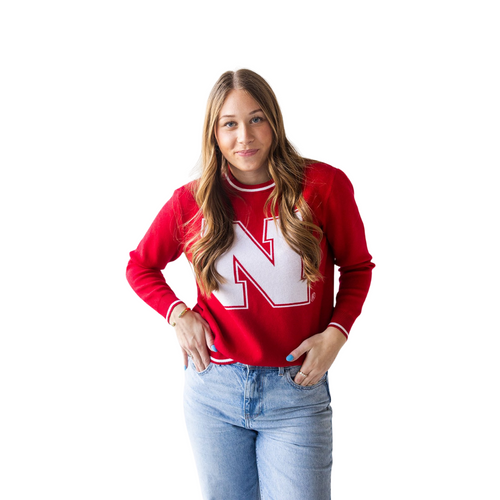 Women's Nebraska Huskers Wicks Sweater - RED
