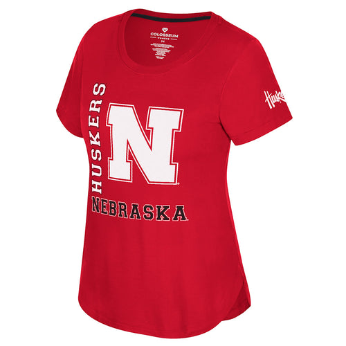 Women's Nebraska Huskers Work To Live T-Shirt - NEBRASKA