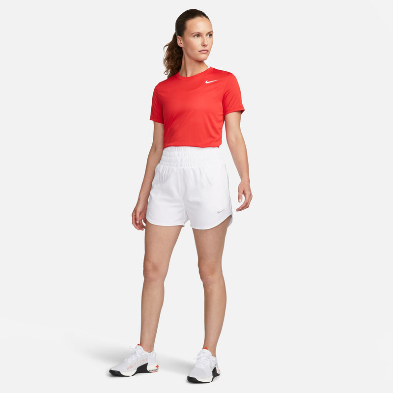 Women's Nike 3" Dri-FIT One High-Waisted Shorts - 100 - WHITE/BLACK
