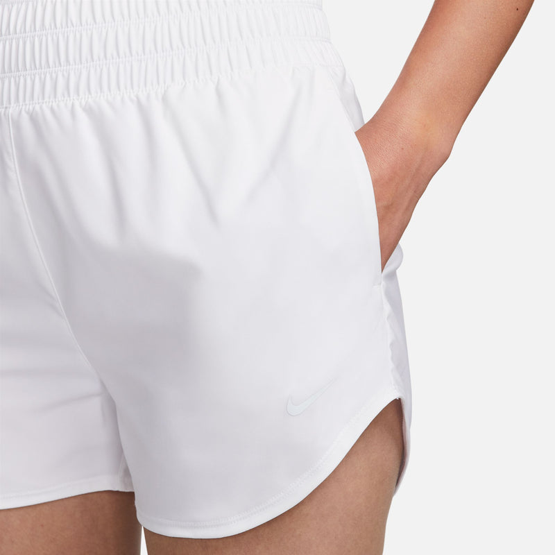 Women's Nike 3" Dri-FIT One High-Waisted Shorts - 100 - WHITE/BLACK