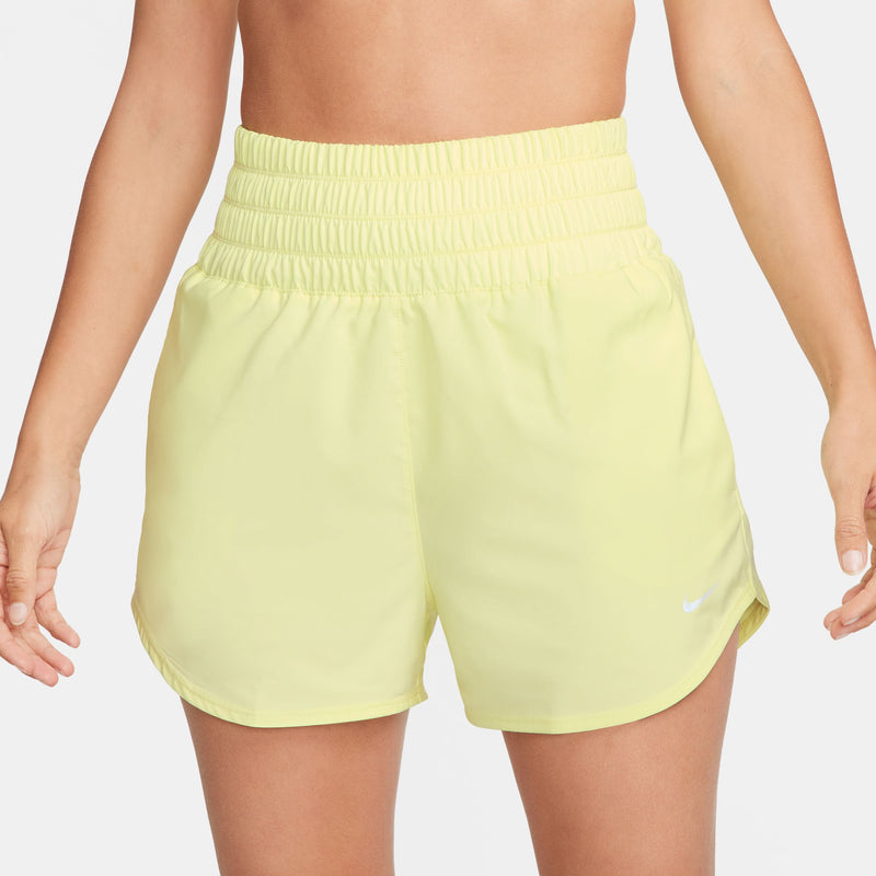 Women's Nike 3" Dri-FIT One High-Waisted Shorts - 331 - LUMINOUS GREEN