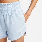 Women's Nike 3" Dri-FIT One High-Waisted Shorts - 440 - LIGHT ARMORY BLUE