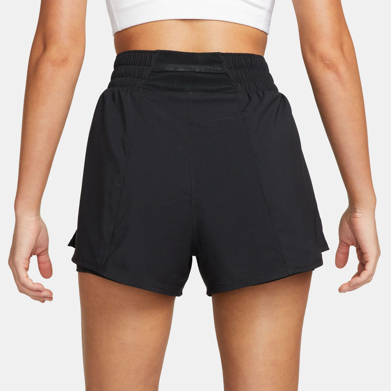 Women's Nike 3" One High-Waisted 2-In-1 Short - 010 - BLACK