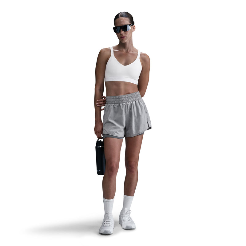 Women's Nike 3" One High-Waisted 2-In-1 Short - 084 - SMOKE