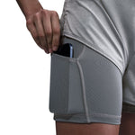 Women's Nike 3" One High-Waisted 2-In-1 Short - 084 - SMOKE