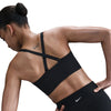 Women's Nike Alate Medium Support Longline Sports Bra - 010 - BLACK