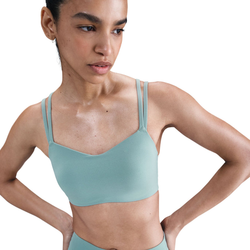 Women's Nike Alate Trace Light-Support Strappy Sports Bra - 017 - CANNON BLUE