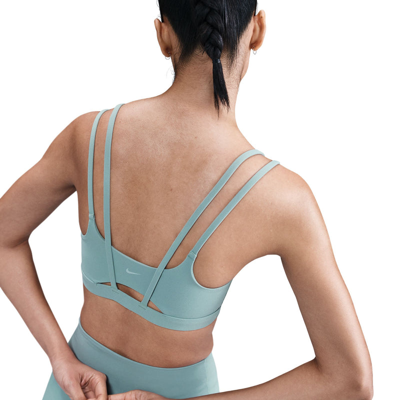 Women's Nike Alate Trace Light-Support Strappy Sports Bra - 017 - CANNON BLUE