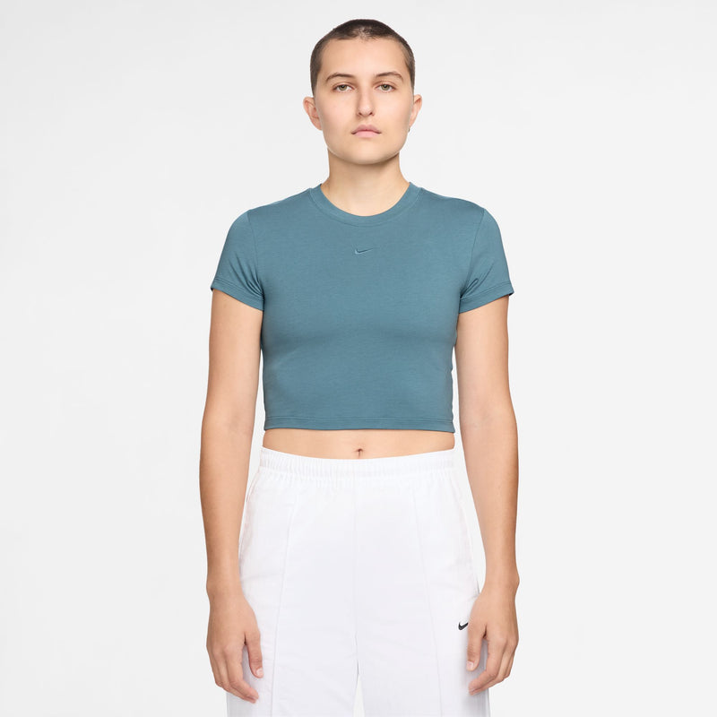 Women's Nike Chill Knit Crop T-Shirt - 006SBLUE