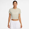 Women's Nike Chill Knit Crop T-Shirt - 072LBONE