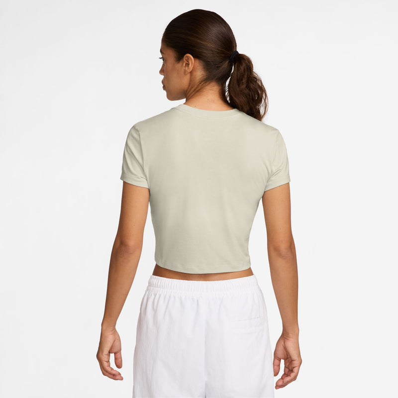 Women's Nike Chill Knit Crop T-Shirt - 072LBONE