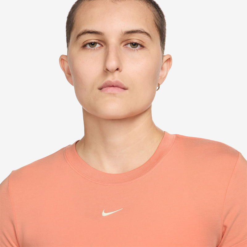 Women's Nike Chill Knit Crop T-Shirt - 844 - APRICOT