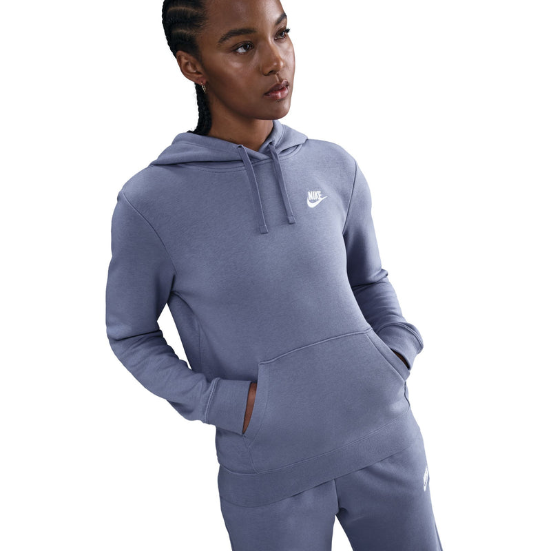 Women's Nike Club Fleece Hoodie - 499 - WORLD INDIGO