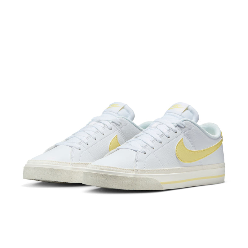 Women's Nike Court Legacy Next Nature - 111 - WHITE/YELLOW