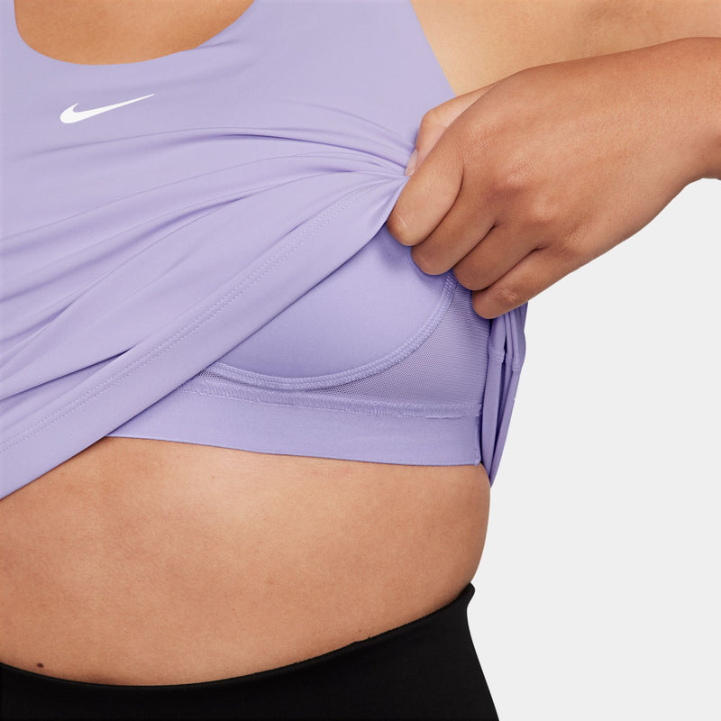 Women's Nike Dri-FIT Swoosh Tank Bra - 512LILAC
