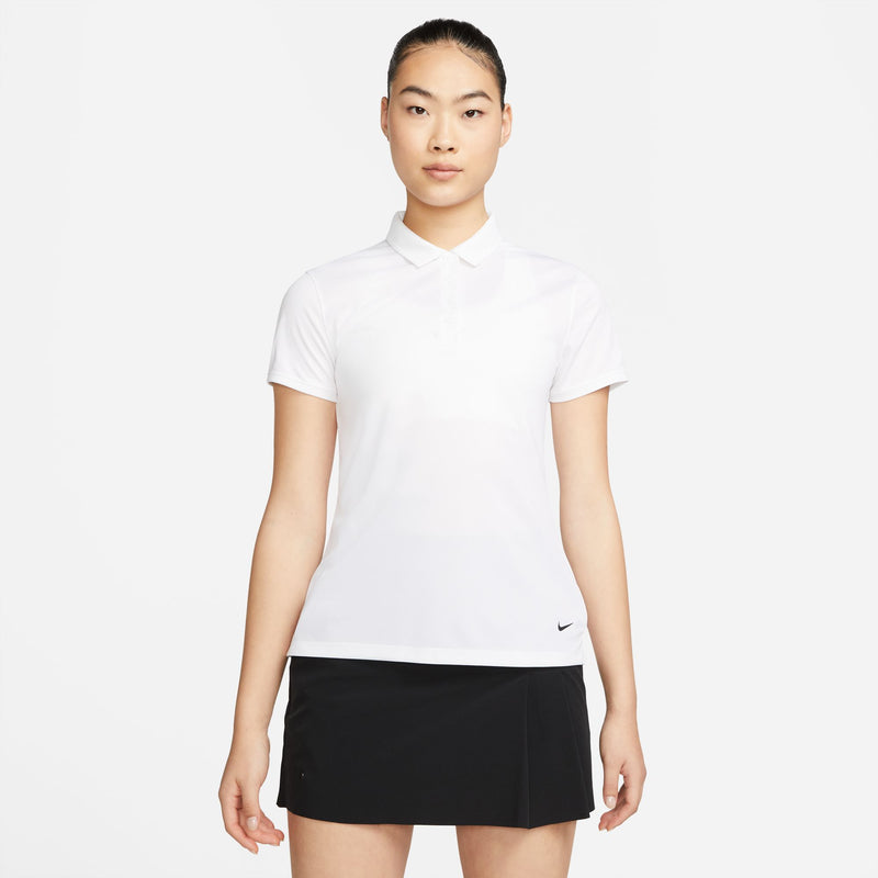 Women's Nike Dri-FIT Victory Golf Polo - 100 - WHITE/BLACK