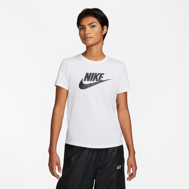Women's Nike Essentials Icon Futura T-Shirt - 100 - WHITE/BLACK