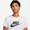 Women's Nike Essentials Icon Futura T-Shirt - 100 - WHITE/BLACK