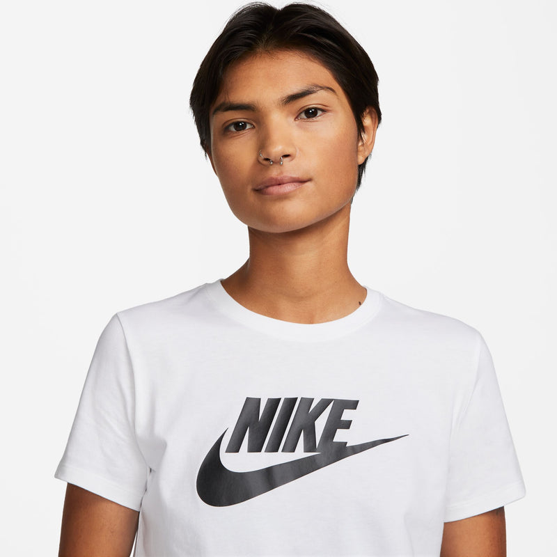 Women's Nike Essentials Icon Futura T-Shirt - 100 - WHITE/BLACK