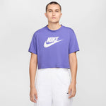 Women's Nike Icon Futura Crop T-Shirt - 527 - DUSTY AMETHYST