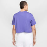 Women's Nike Icon Futura Crop T-Shirt - 527 - DUSTY AMETHYST