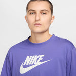 Women's Nike Icon Futura Crop T-Shirt - 527 - DUSTY AMETHYST