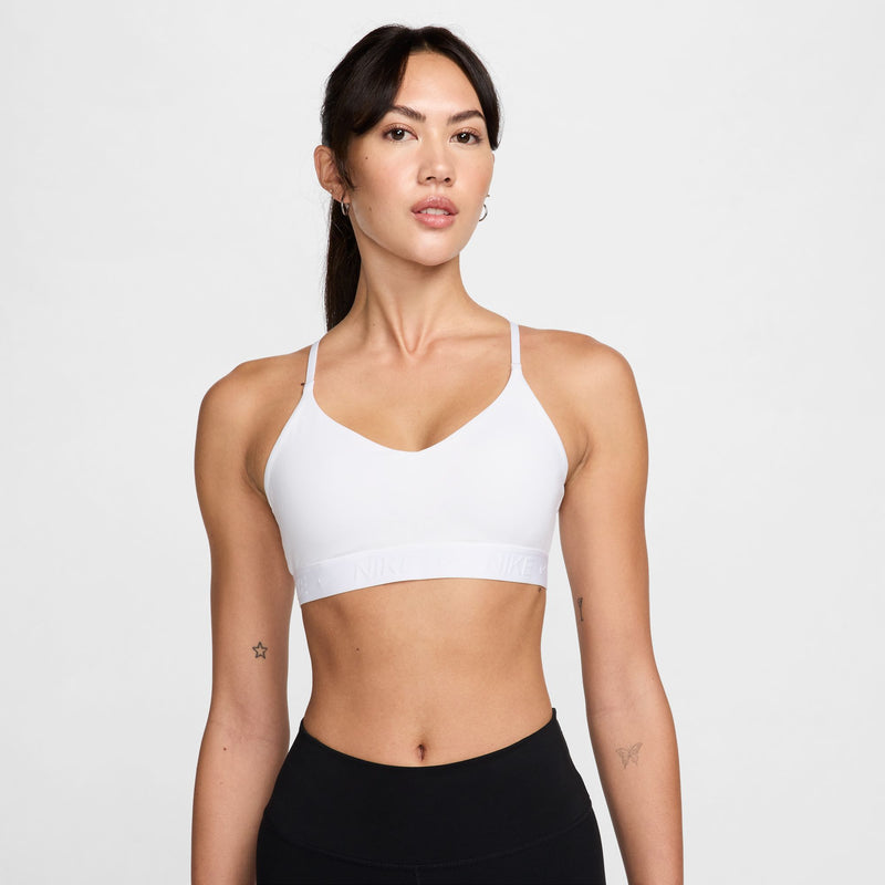 Women's Nike Indy Sports Bra - 100 - WHITE/BLACK