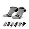 Women's Nike Lightweight No-Show 6-Pack Socks - 900 GREY