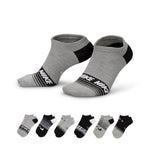 Women's Nike Lightweight No-Show 6-Pack Socks - 900 GREY