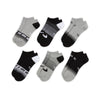 Women's Nike Lightweight No-Show 6-Pack Socks - 900 GREY