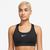 Women's Nike Medium Support Swoosh Bra - 010 - BLACK