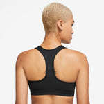 Women's Nike Medium Support Swoosh Bra - 010 - BLACK
