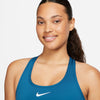Women's Nike Medium Support Swoosh Bra - 457IBLUE