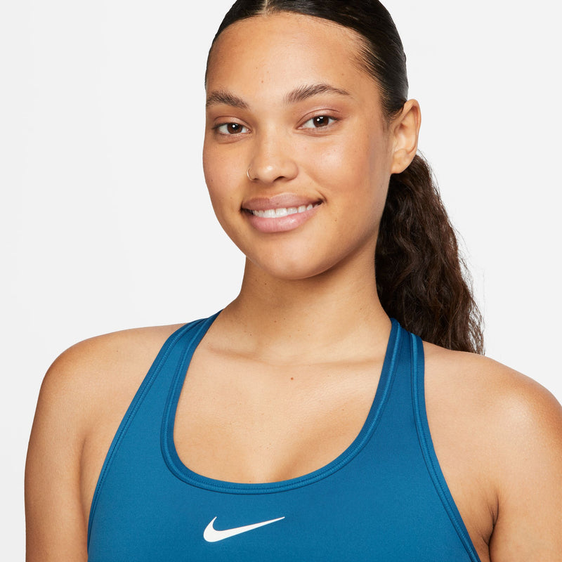 Women's Nike Medium Support Swoosh Bra - 457IBLUE